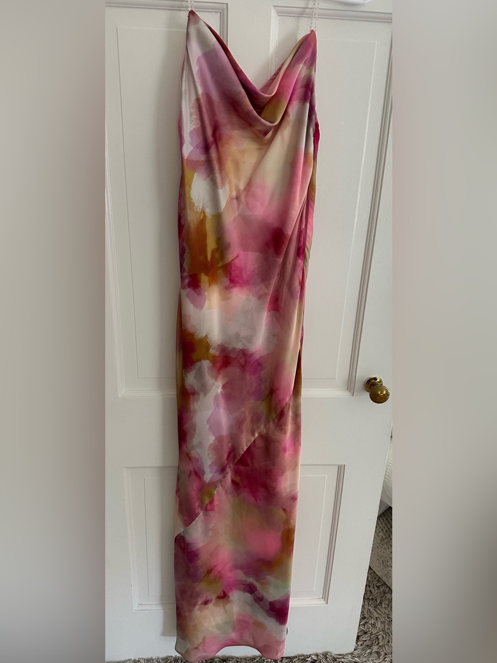 Aidan Mattox Pink Satin Dress Bodice